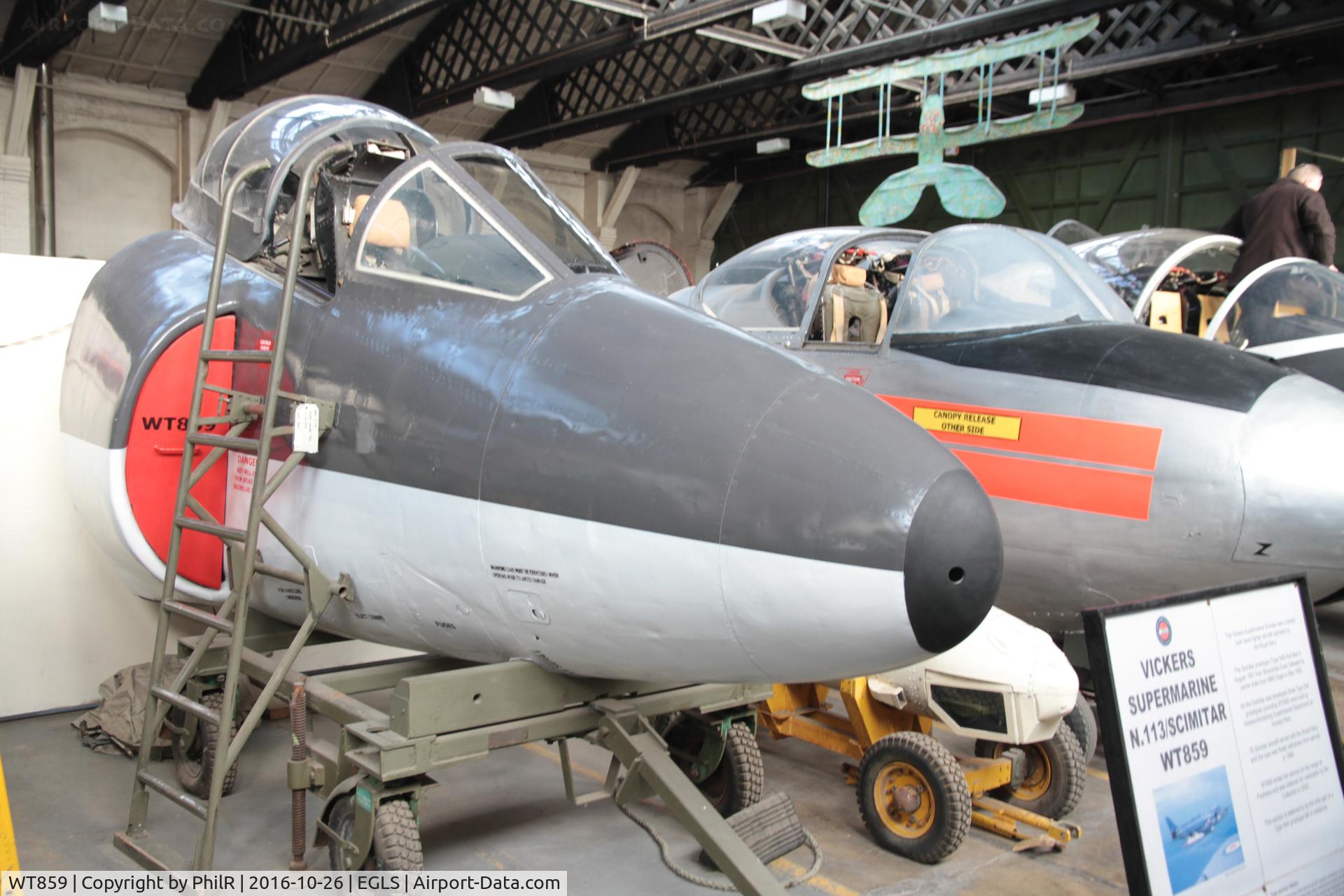 WT859, 1956 Supermarine Scimitar F.1 C/N Not Found, WT859 1956 Supermarine Scimitar RN BDAC Old Sarum
