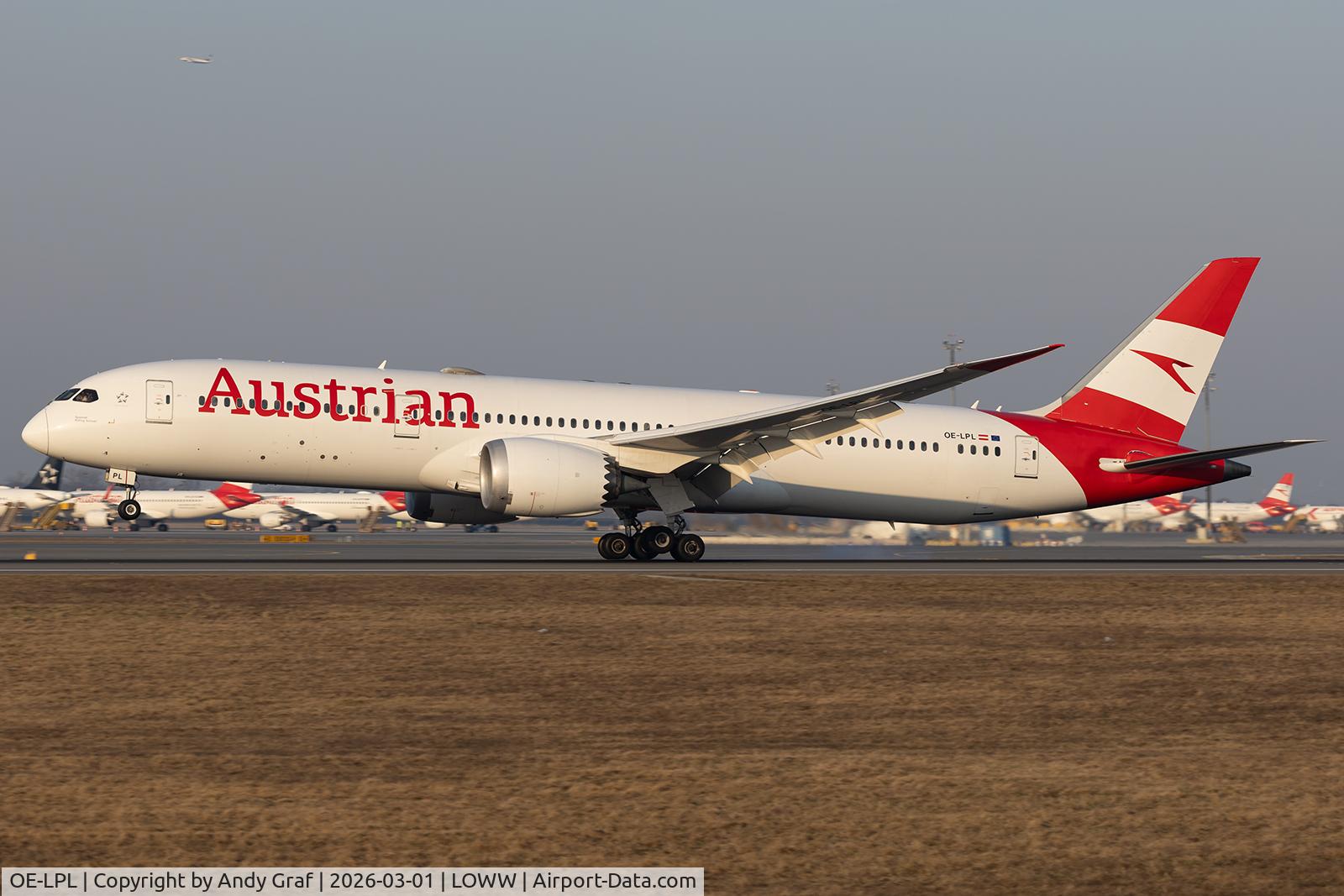 OE-LPL, 2019 Boeing 787-9 Dreamliner C/N 62735, Austrian 787-9