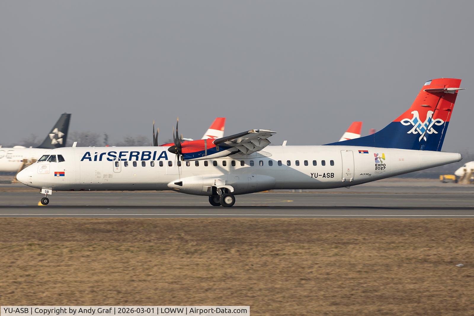 YU-ASB, 2014 Aérospatiale ATR 72-212A C/N 1139, Air Serbia ATR72