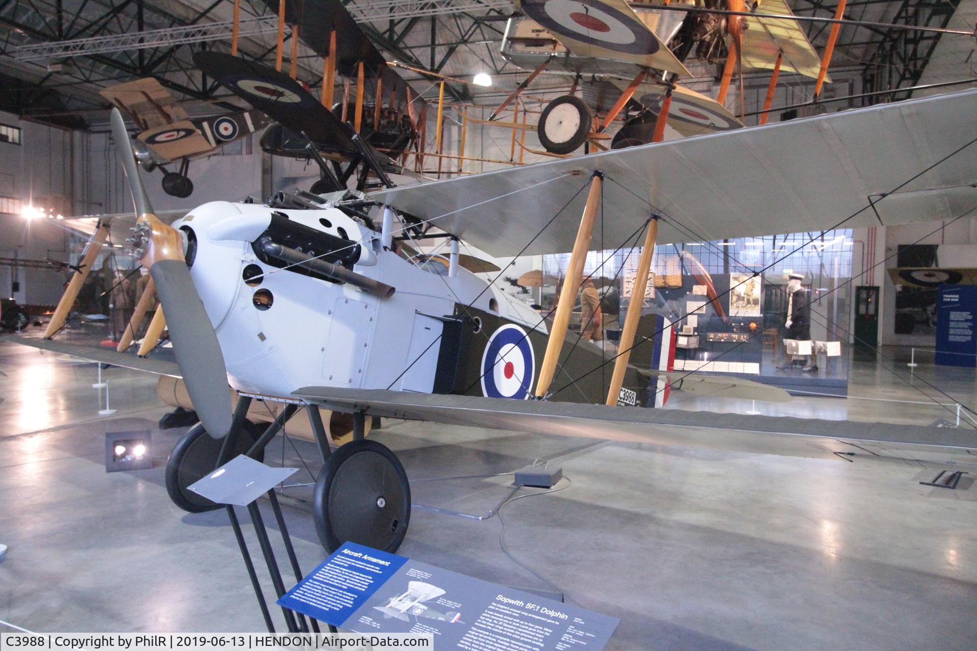 C3988, Sopwith 5F.1 Dolphin Replica C/N C3988, C3988 1917 Sopwith Dolphin 5F.1 RAF Museum Hendon
