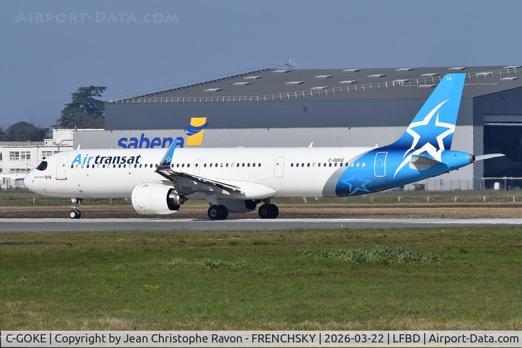 C-GOKE, 2024 Airbus A321-271NX C/N 11802, Bordeaux (BOD)	Montreal (YUL)	TS511