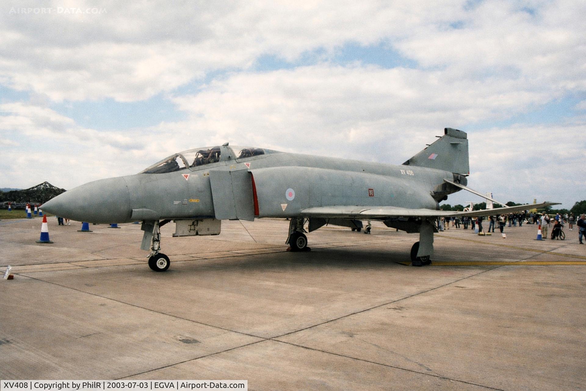 XV408, 1968 McDonnell Douglas Phantom FGR2 C/N 2946, XV408 1968 MD F-4J Phantom FGR2 RAF RIAT 
