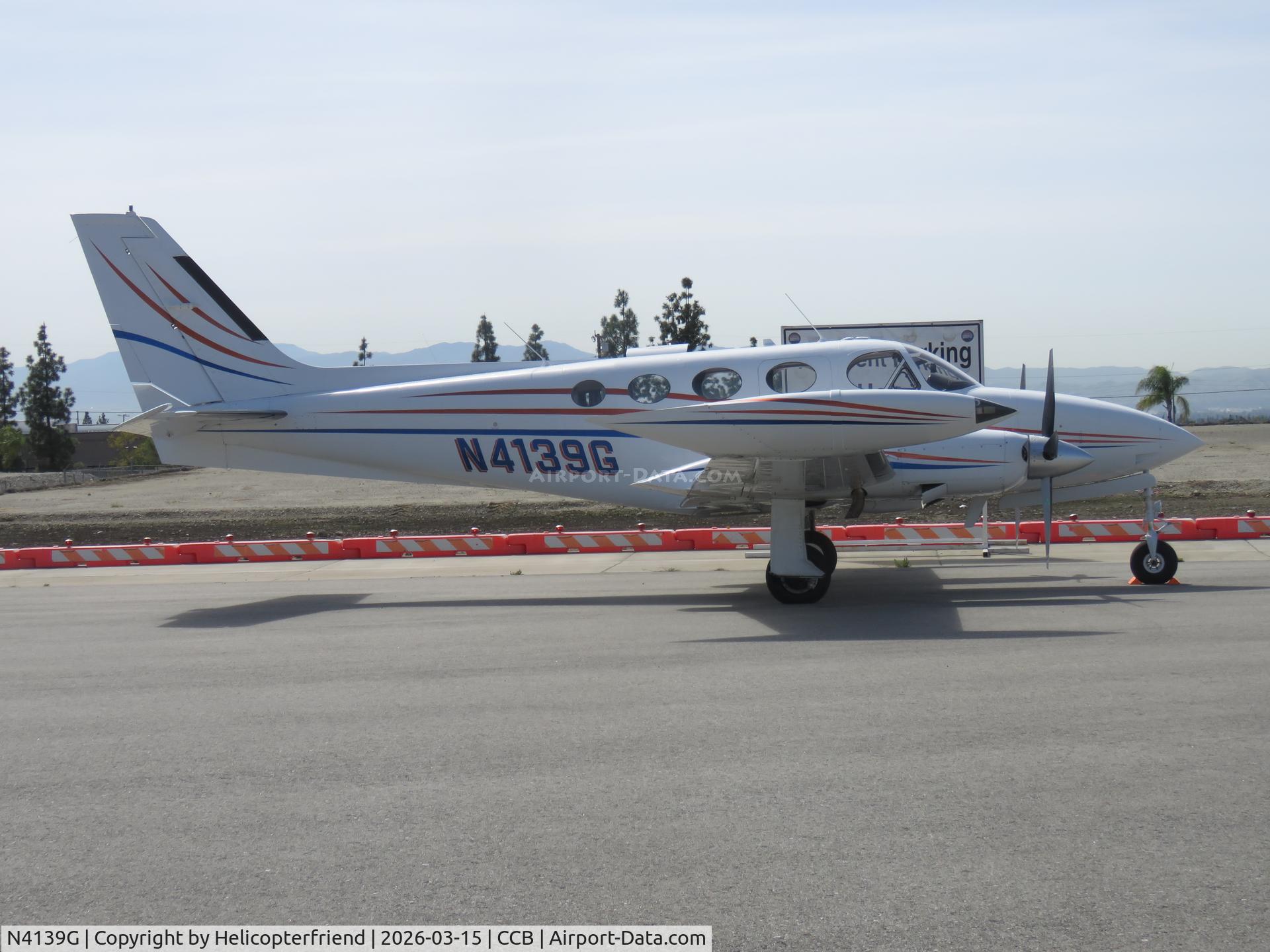 N4139G, 1977 Cessna 340A C/N 340A0310, Parked in transit parking