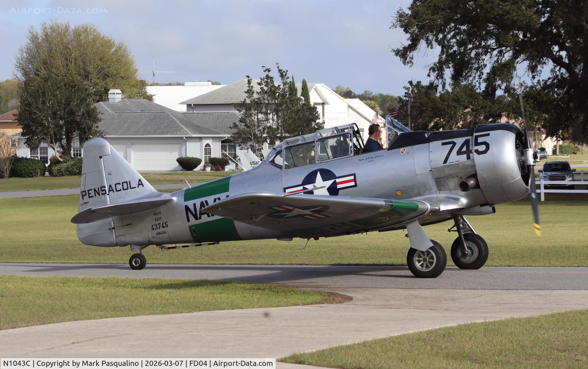 N1043C, 1938 North American SNJ-5 Texan C/N 8815726, North American SNJ-5