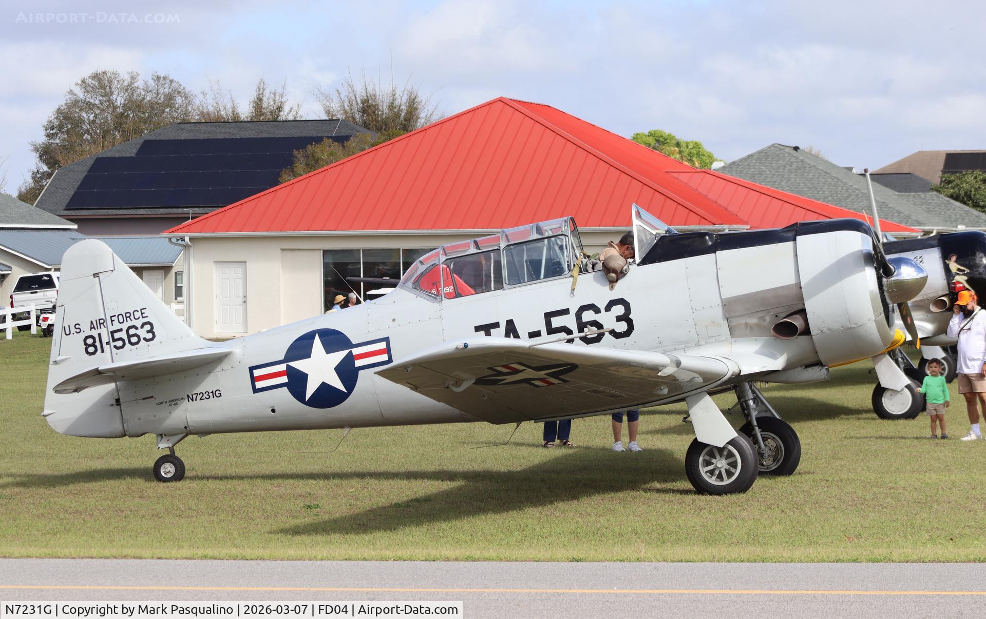 N7231G, 1942 North American AT-6D C/N 42-81563, North American AT-6D