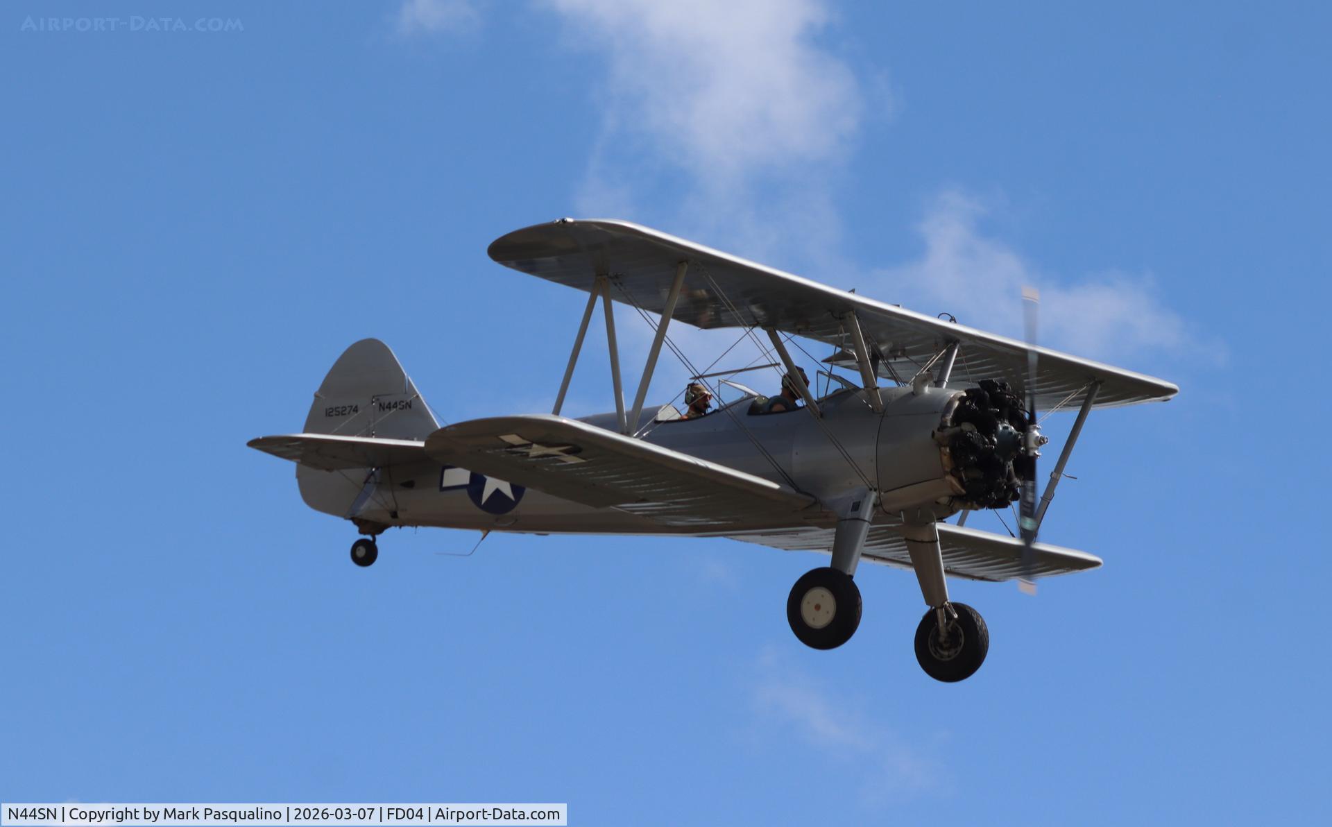 N44SN, 1941 Boeing A75N1(PT17) C/N 75-2763, Stearman