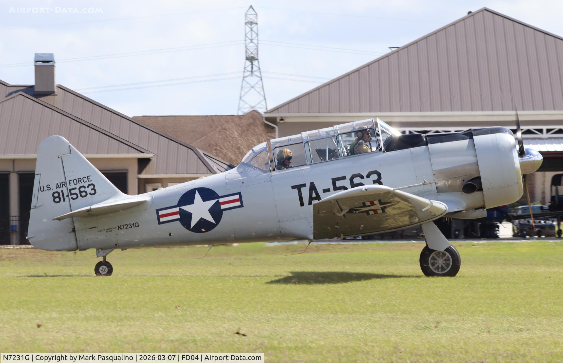 N7231G, 1942 North American AT-6D C/N 42-81563, North American AT-6D