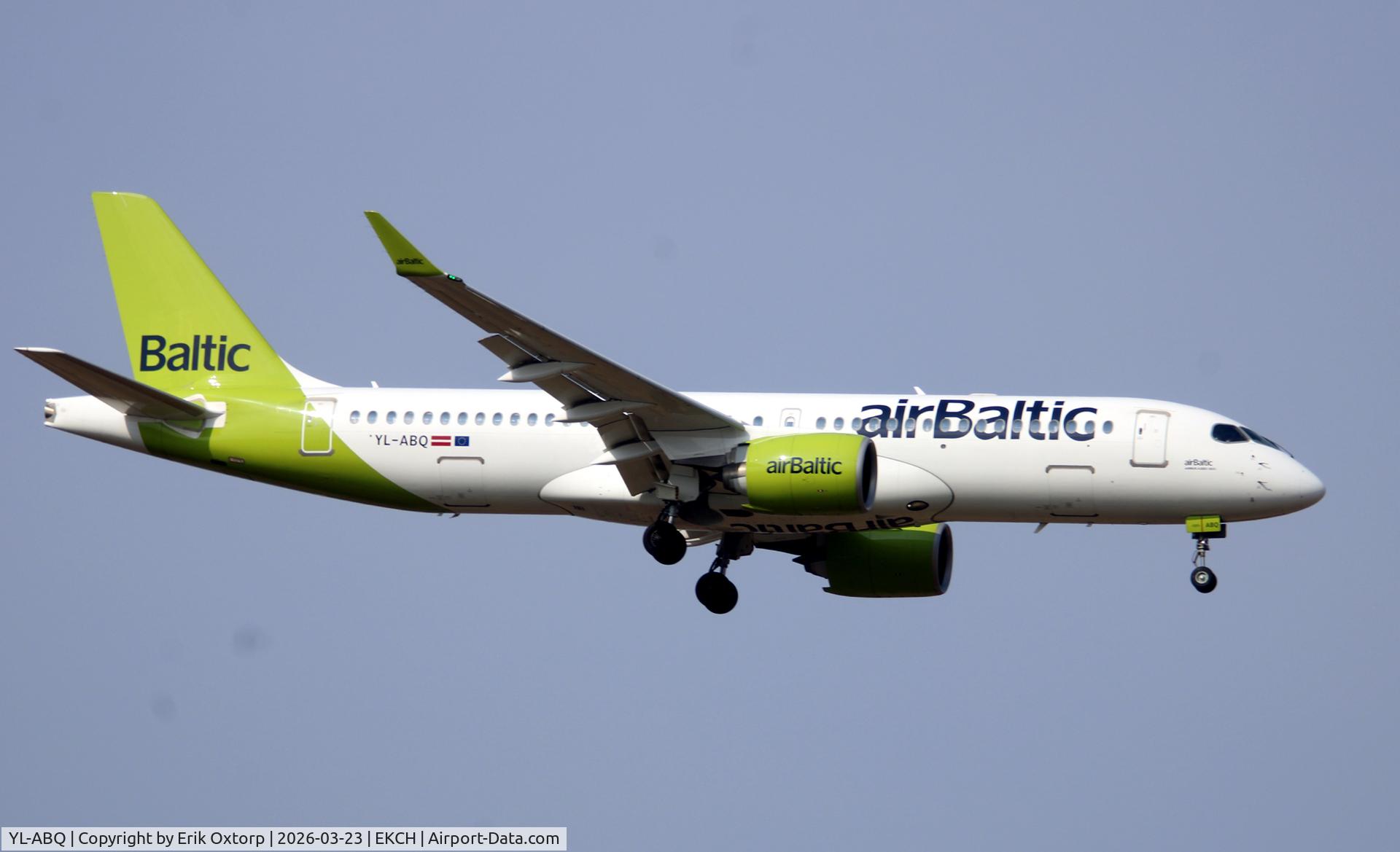 YL-ABQ, 2023 Airbus A220-371 C/N 55238, YL-ABQ landing rw 04L