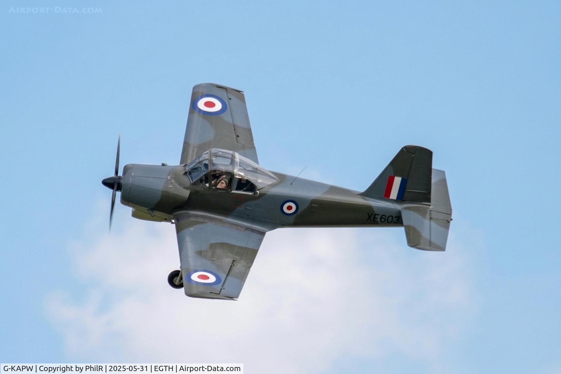 G-KAPW, 1955 Percival P-56 Provost T.1 C/N PAC/56/311, XF603 (G-KAPW) 1955 Percival P.56 Provost T1Military Day Old Warden