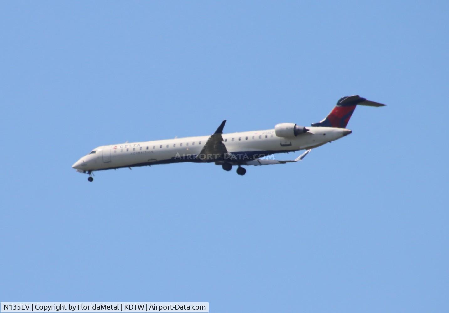 N135EV, 2009 Bombardier CRJ-900ER (CL-600-2D24) C/N 15225, EDV/DAL CRJ9 zx tys-dtw