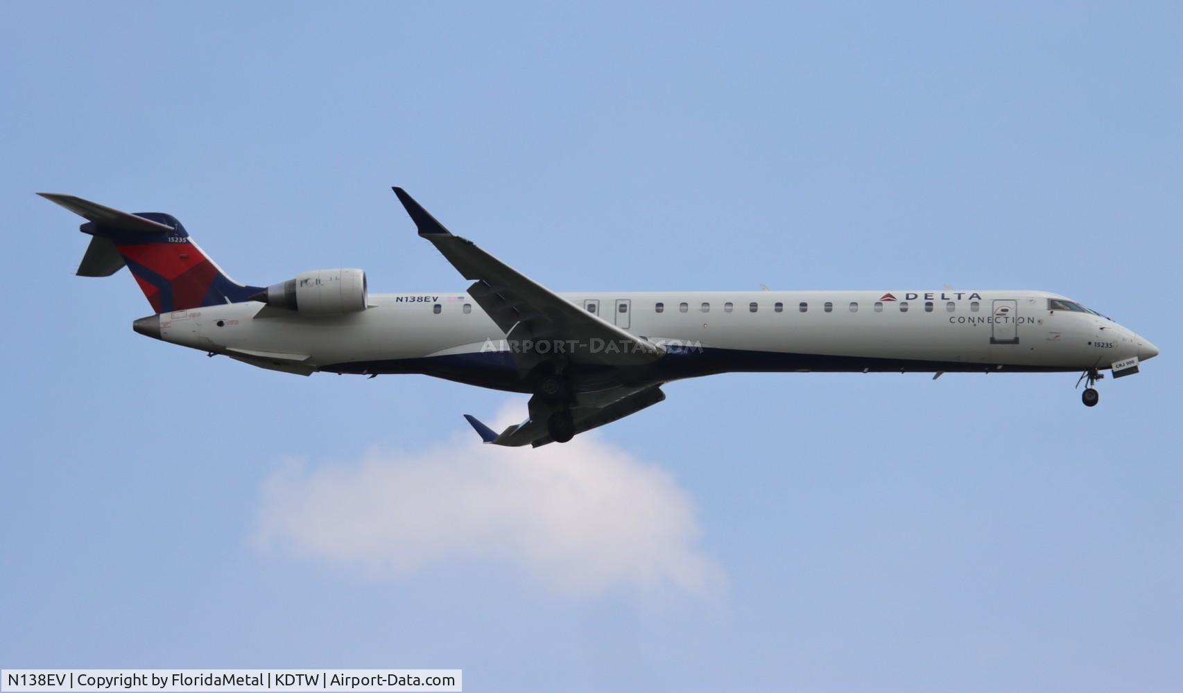 N138EV, 2010 Bombardier CRJ-900ER (CL-600-2D24) C/N 15235, EDV/DAL CRJ9 zx jfk-dtw