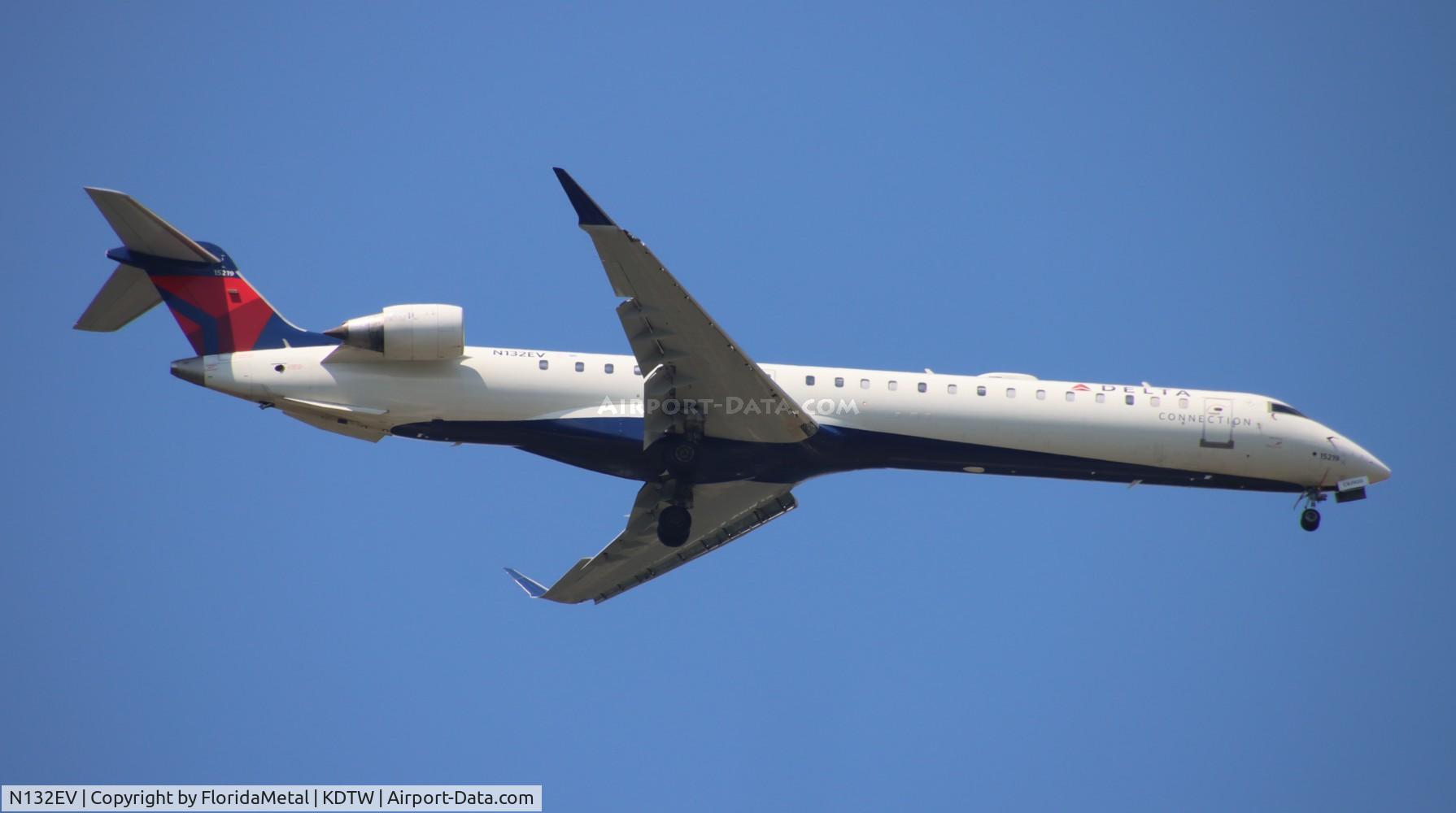 N132EV, 2008 Bombardier CRJ-900ER (CL-600-2D24) C/N 15219, EDV/DAL CRJ9 zx buf-dtw
