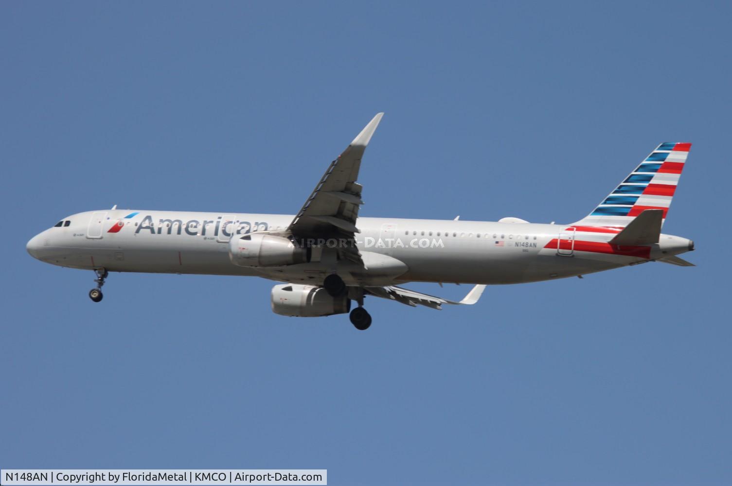 N148AN, 2015 Airbus A321-231 C/N 6790, AAL A321 zx clt-mco