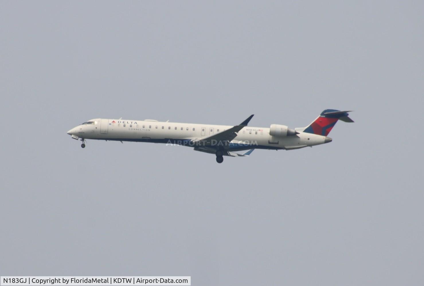 N183GJ, 2008 Bombardier CRJ-900ER (CL-600-2D24) C/N 15209, EDV/DAL CRJ9 zx grb-dtw