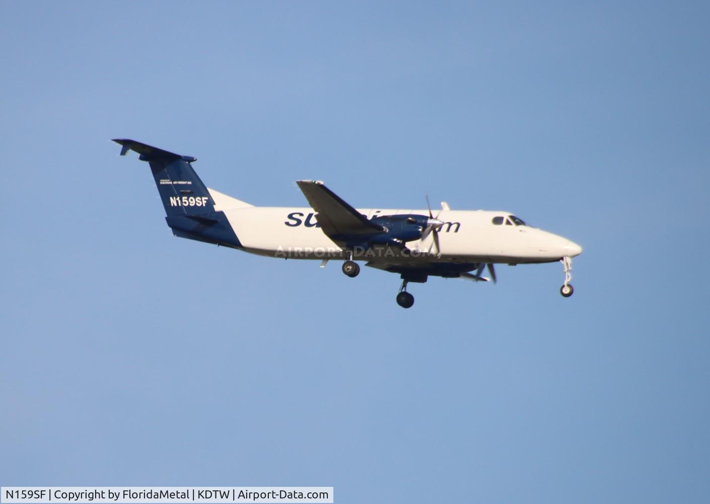 N159SF, 1991 Beech 1900C C/N UC-159, SubAir B1900C zx yul-dtw