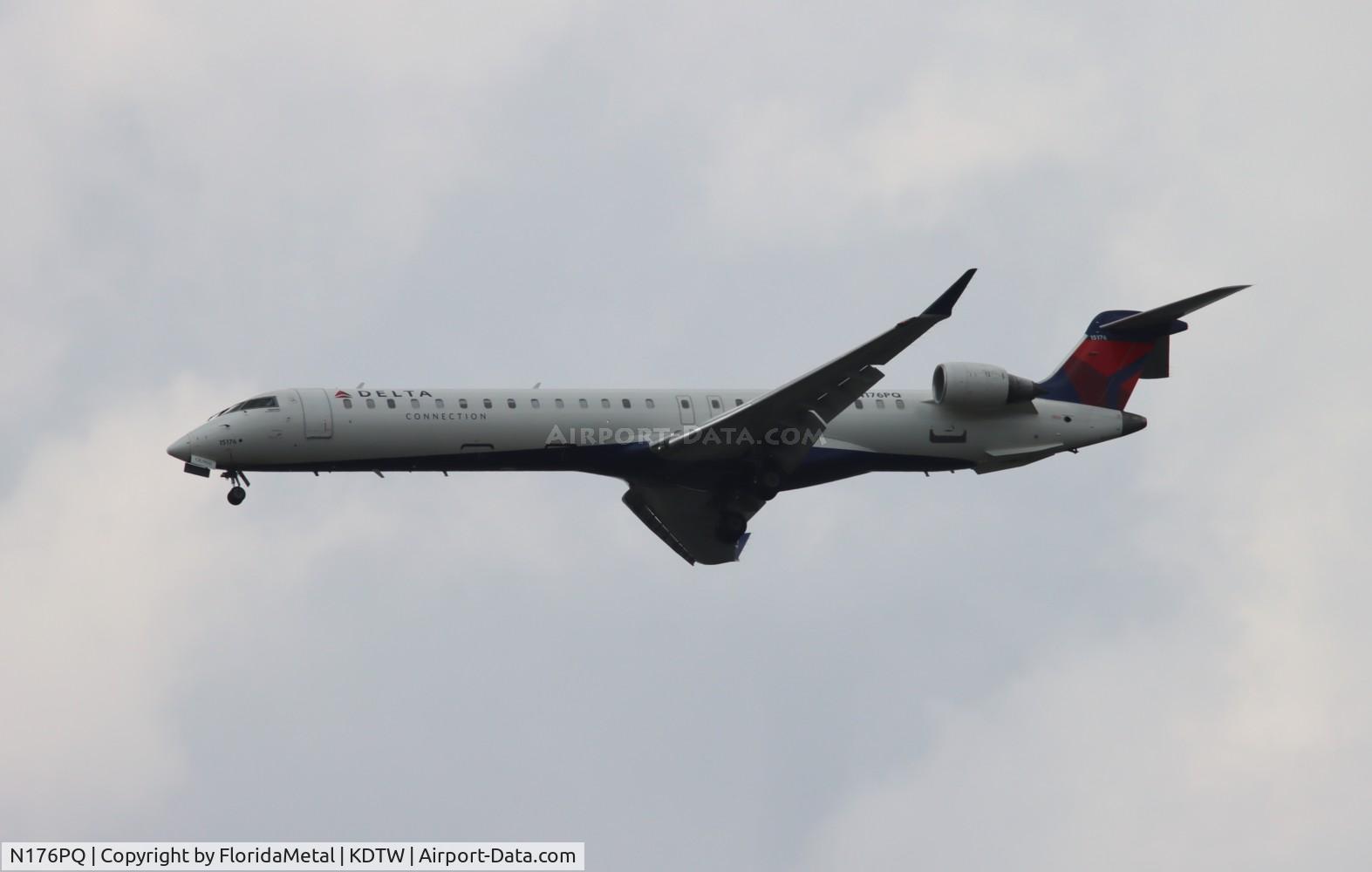 N176PQ, 2008 Bombardier CRJ-900ER (CL-600-2D24) C/N 15176, EDV/DAL CRJ9 zx grr-dtw