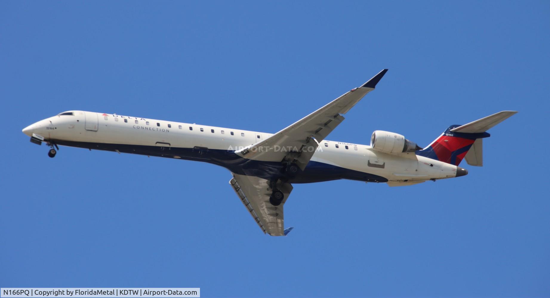 N166PQ, 2008 Bombardier CRJ-900ER (CL-600-2D24) C/N 15166, EDV/DAL CRJ9 zx iad-dtw