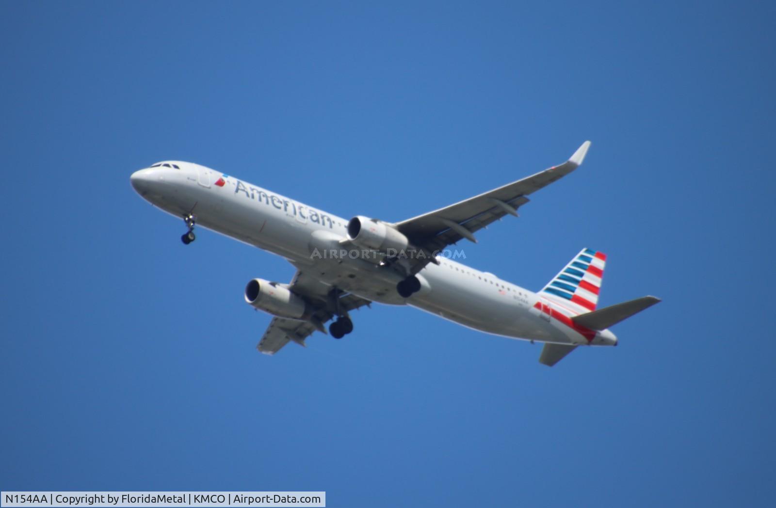 N154AA, 2016 Airbus A321-231 C/N 6928, AAL A321 clt-mco