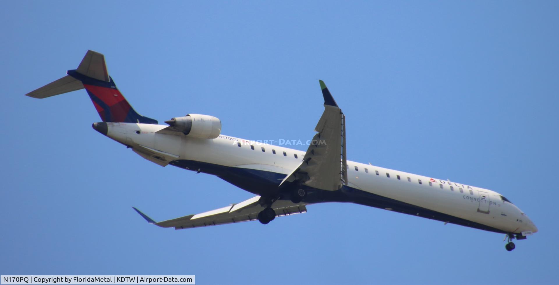 N170PQ, 2008 Bombardier CRJ-900ER (CL-600-2D24) C/N 15170, EDV/DAL CRJ9 zx cle-dtw