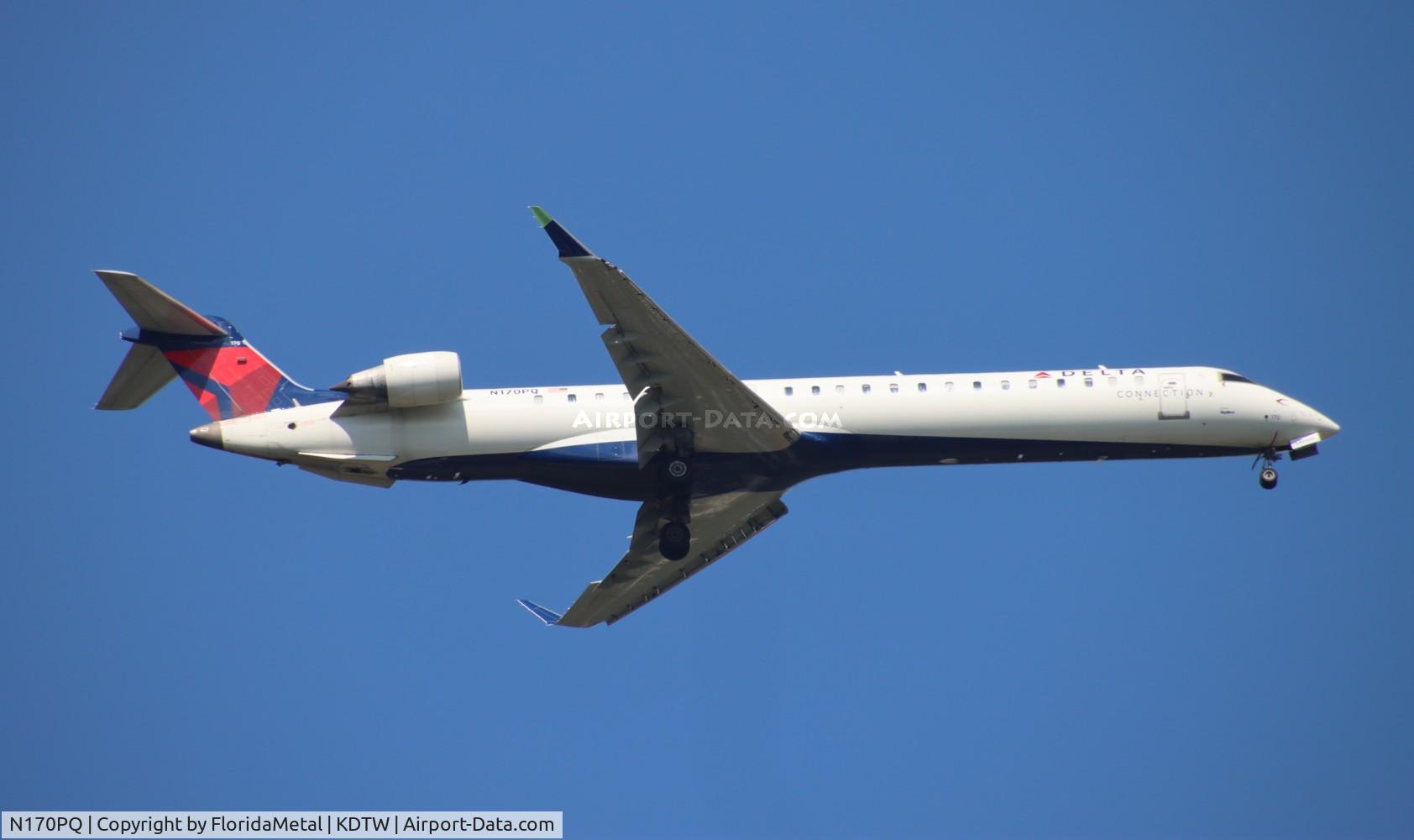 N170PQ, 2008 Bombardier CRJ-900ER (CL-600-2D24) C/N 15170, EDV/DAL CRJ9 zx roc-dtw