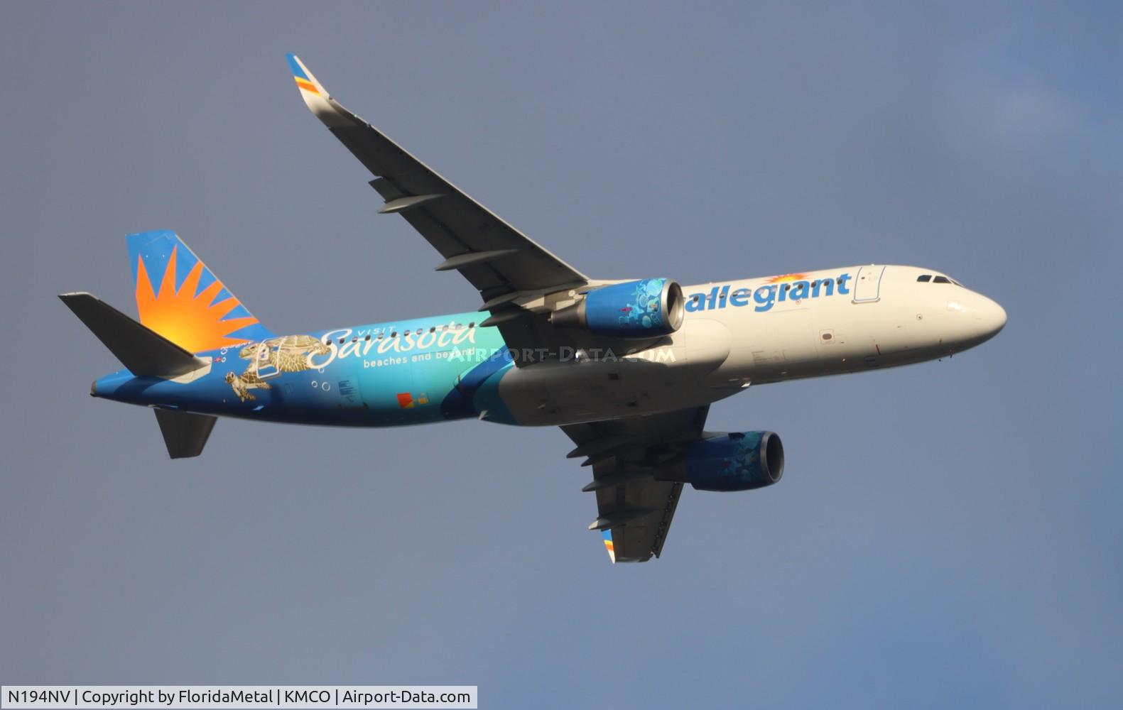 N194NV, 2015 Airbus A320-214 C/N 6889, AAY A320 Bradenton zx abe-mco