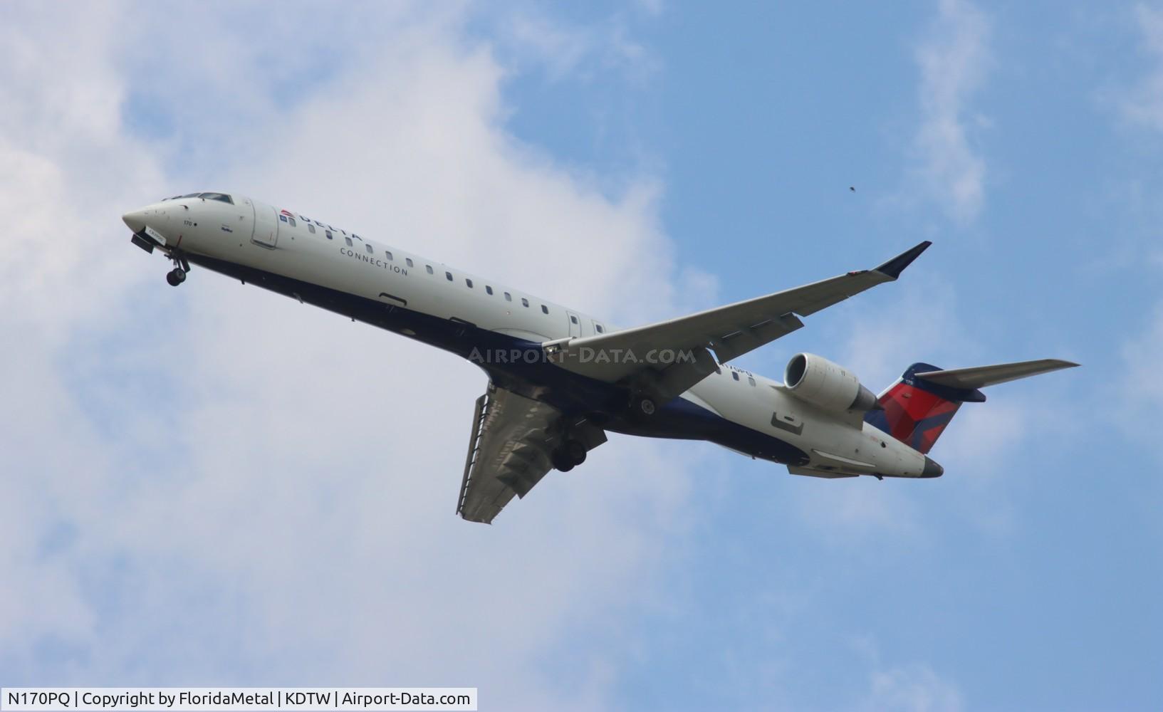 N170PQ, 2008 Bombardier CRJ-900ER (CL-600-2D24) C/N 15170, EDV/DAL CRJ9 zx gso-dtw