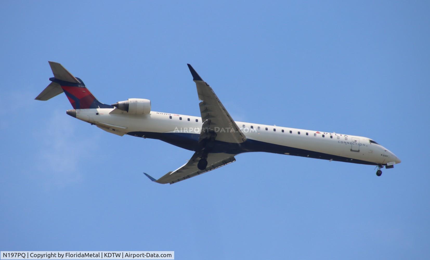 N197PQ, 2008 Bombardier CRJ-900ER (CL-600-2D24) C/N 15197, EDV/DAL CRJ9 zx orf-dtw