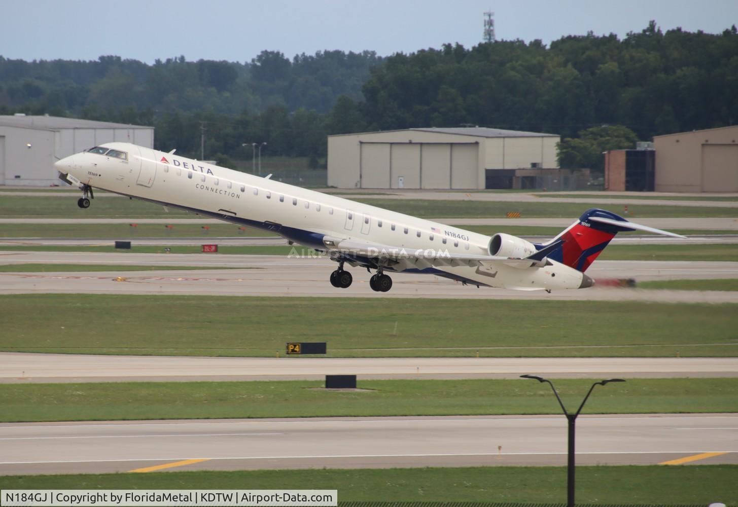 N184GJ, 2008 Bombardier CRJ-900 (CL-600-2D24) C/N 15169, EDV/DAL CRJ9 zx dtw-yyz