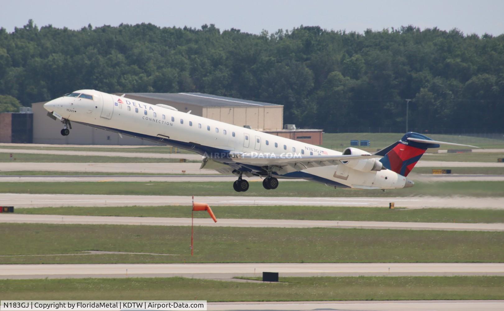 N183GJ, 2008 Bombardier CRJ-900ER (CL-600-2D24) C/N 15209, EDV/DAL CRJ9 zx dtw-bgr