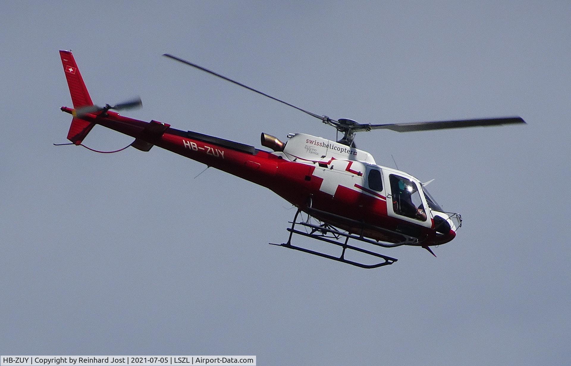HB-ZUY, 2021 Airbus Helicopters H125 C/N 8957, H125 of Swisshelicopters at Locarno, Switzerland