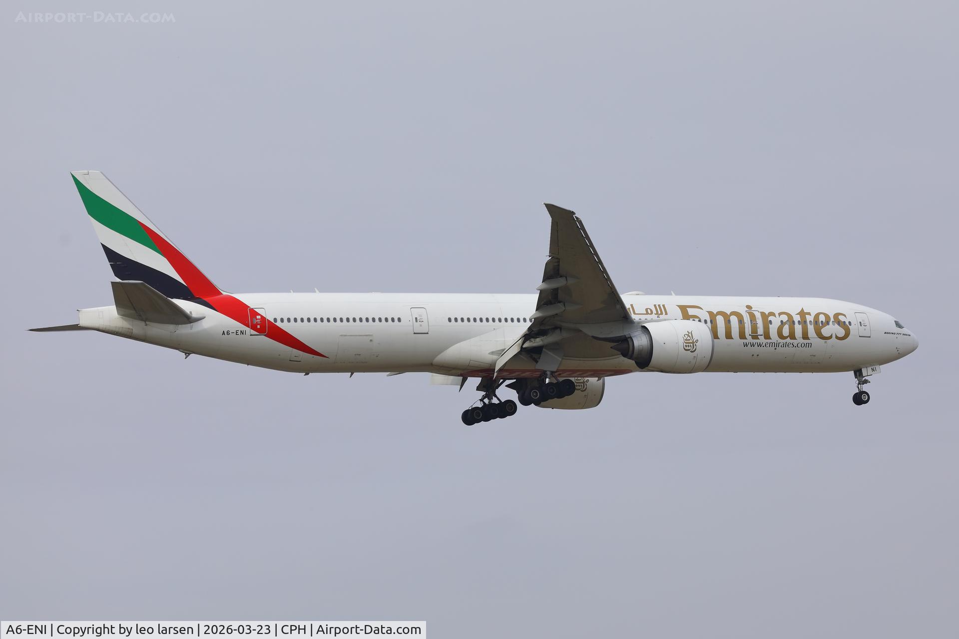 A6-ENI, 2013 Boeing 777-31H/ER C/N 41087, Copenhagen 23.3.2026