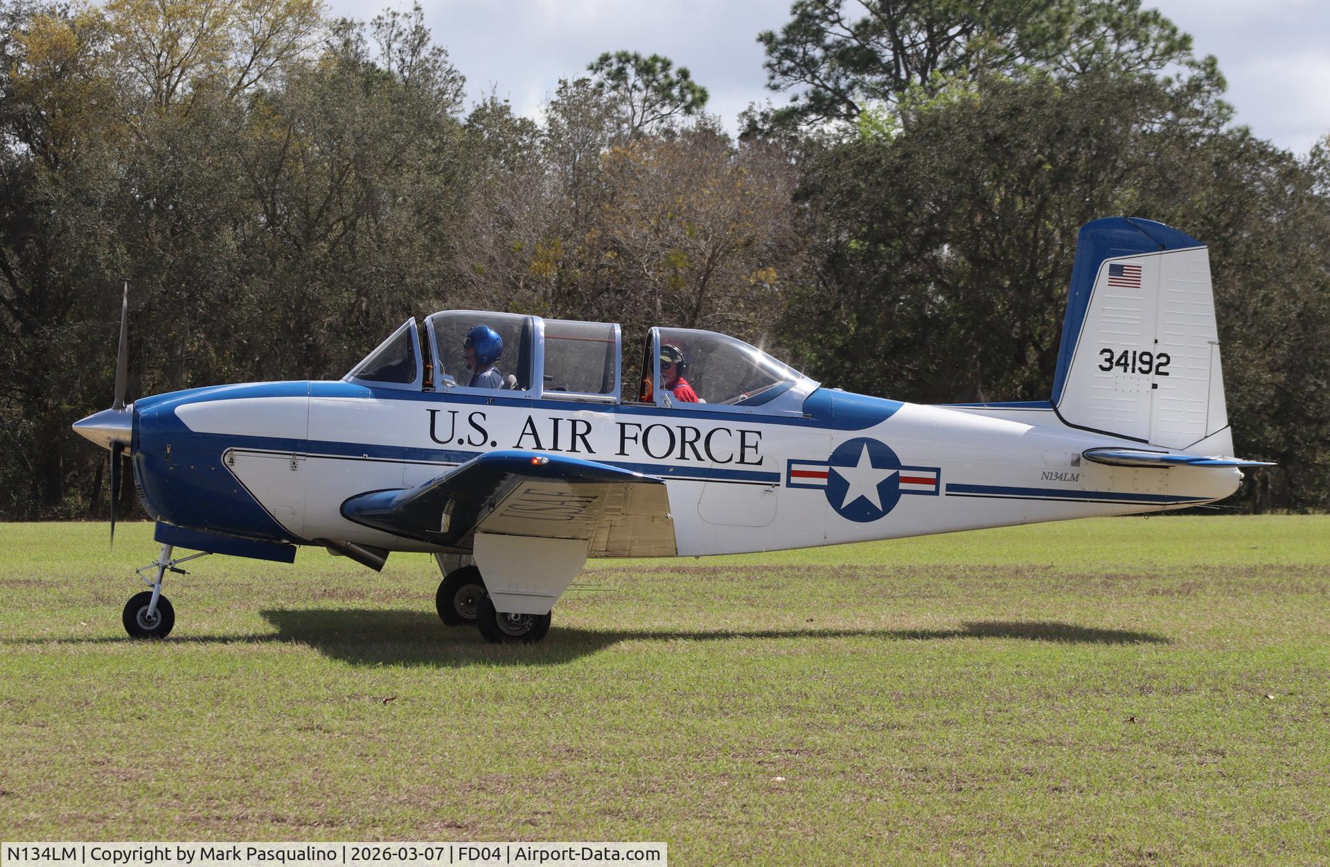 N134LM, 1955 Beech T-34A Mentor C/N G-292, Beech T-34A