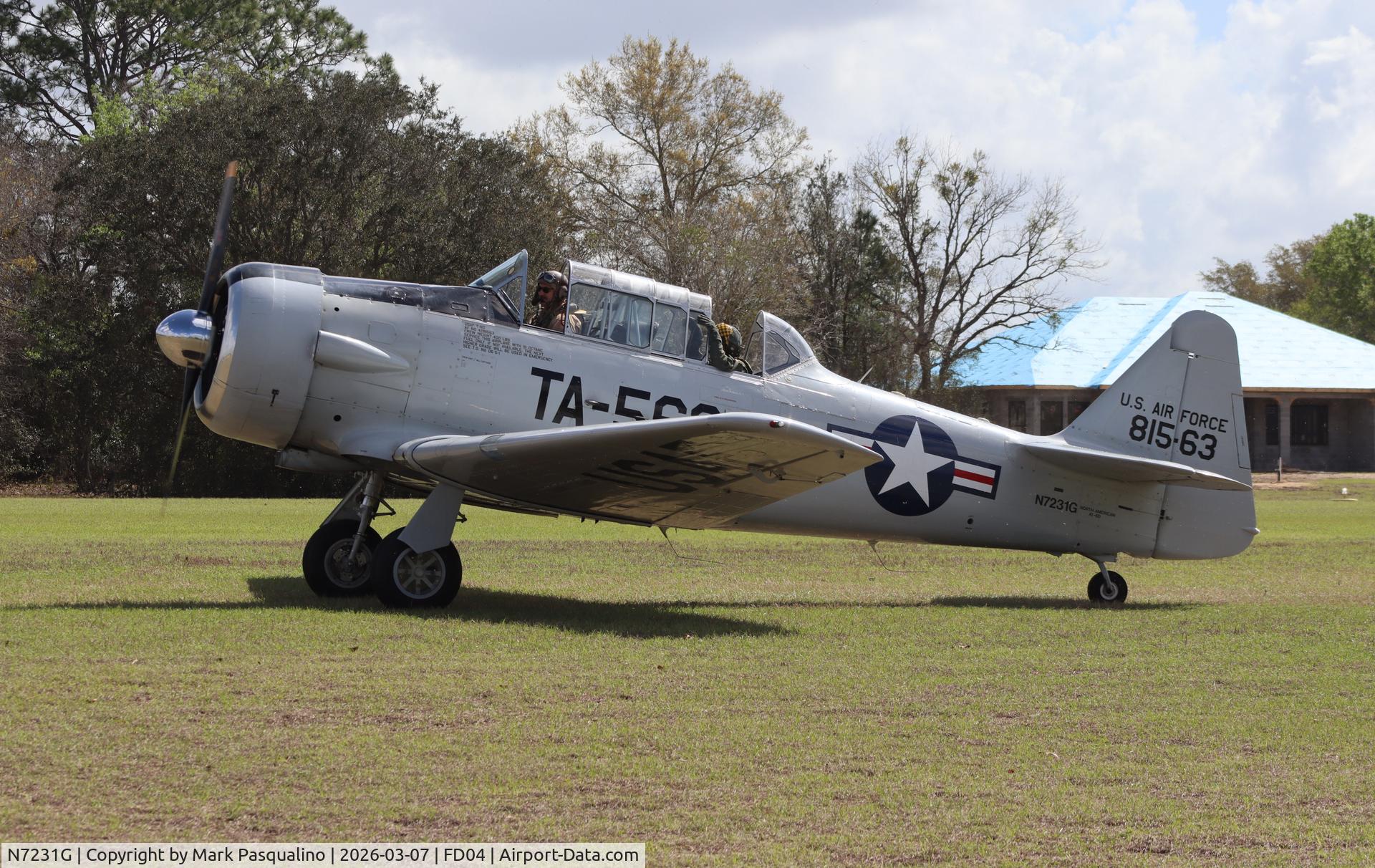 N7231G, 1942 North American AT-6D C/N 42-81563, North American AT-6D