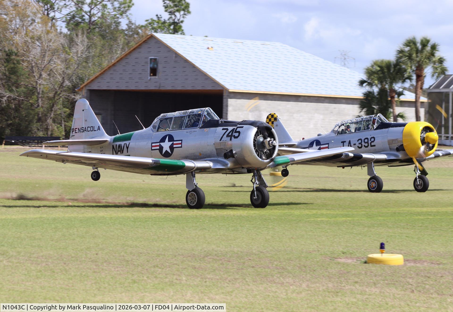 N1043C, 1938 North American SNJ-5 Texan C/N 8815726, North American SNJ-5