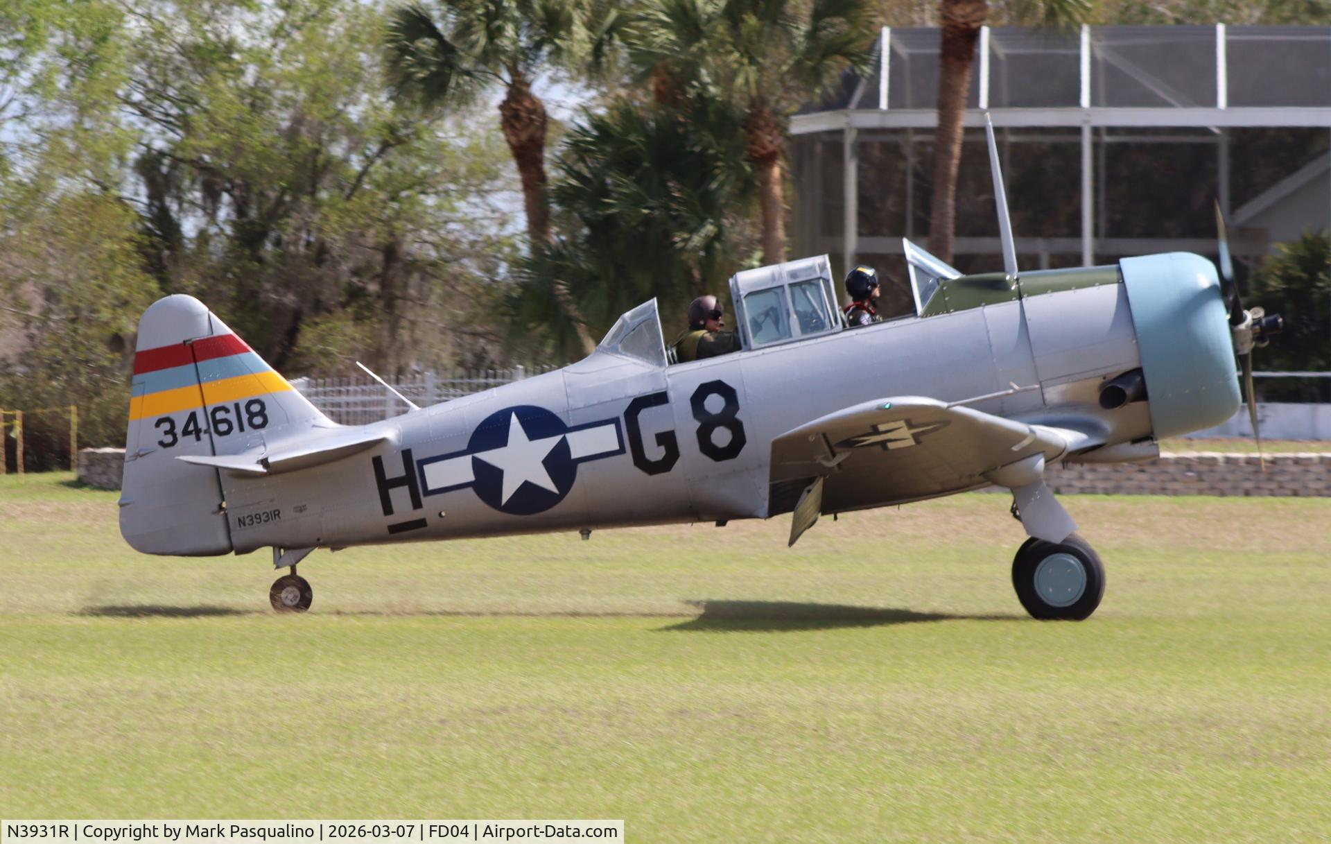 N3931R, North American AT-6B Texan C/N 84-923, North American AT-6B