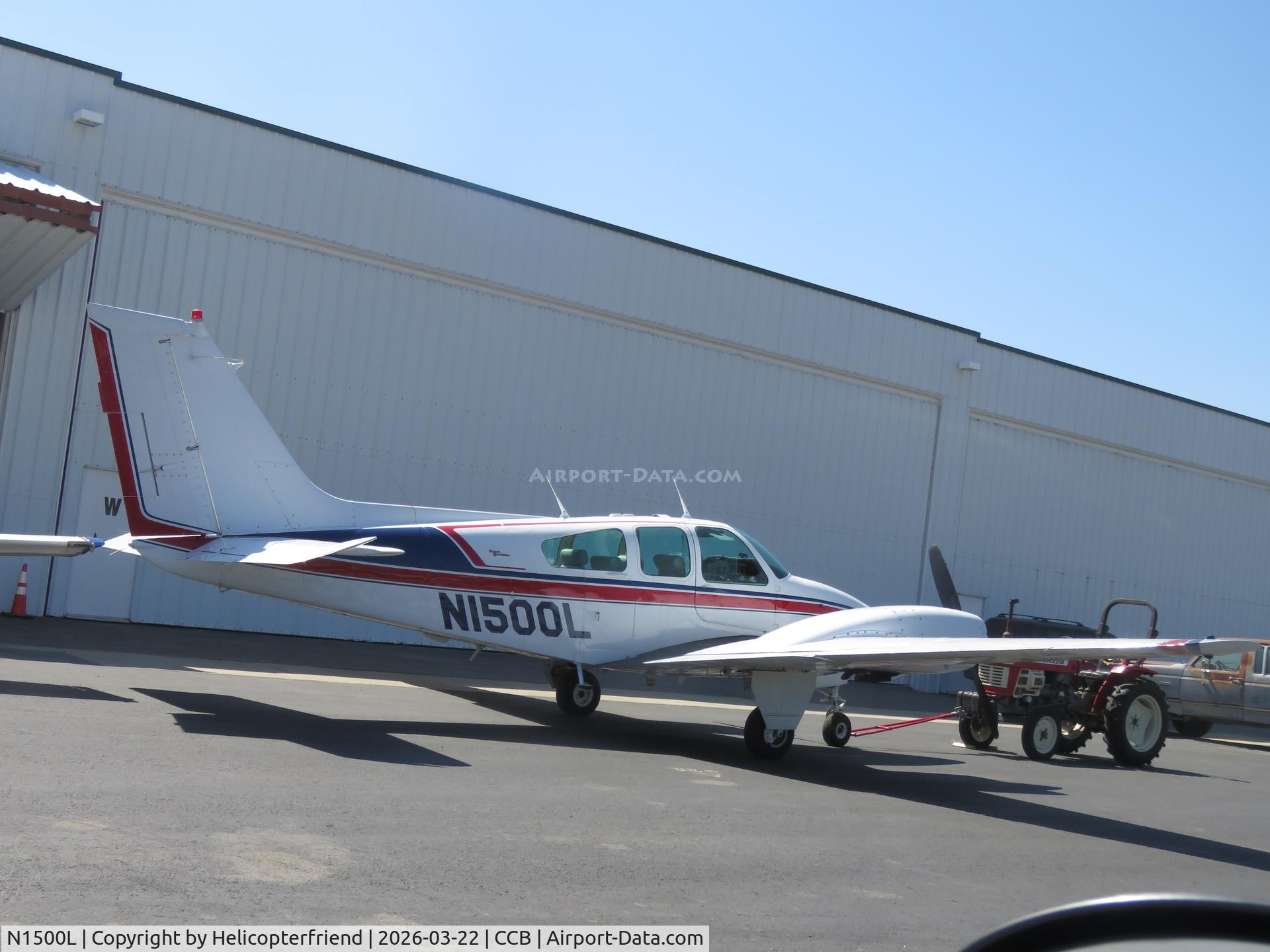 N1500L, 1968 Beech 95-B55 (T42A) Baron C/N TC-1120, Parked