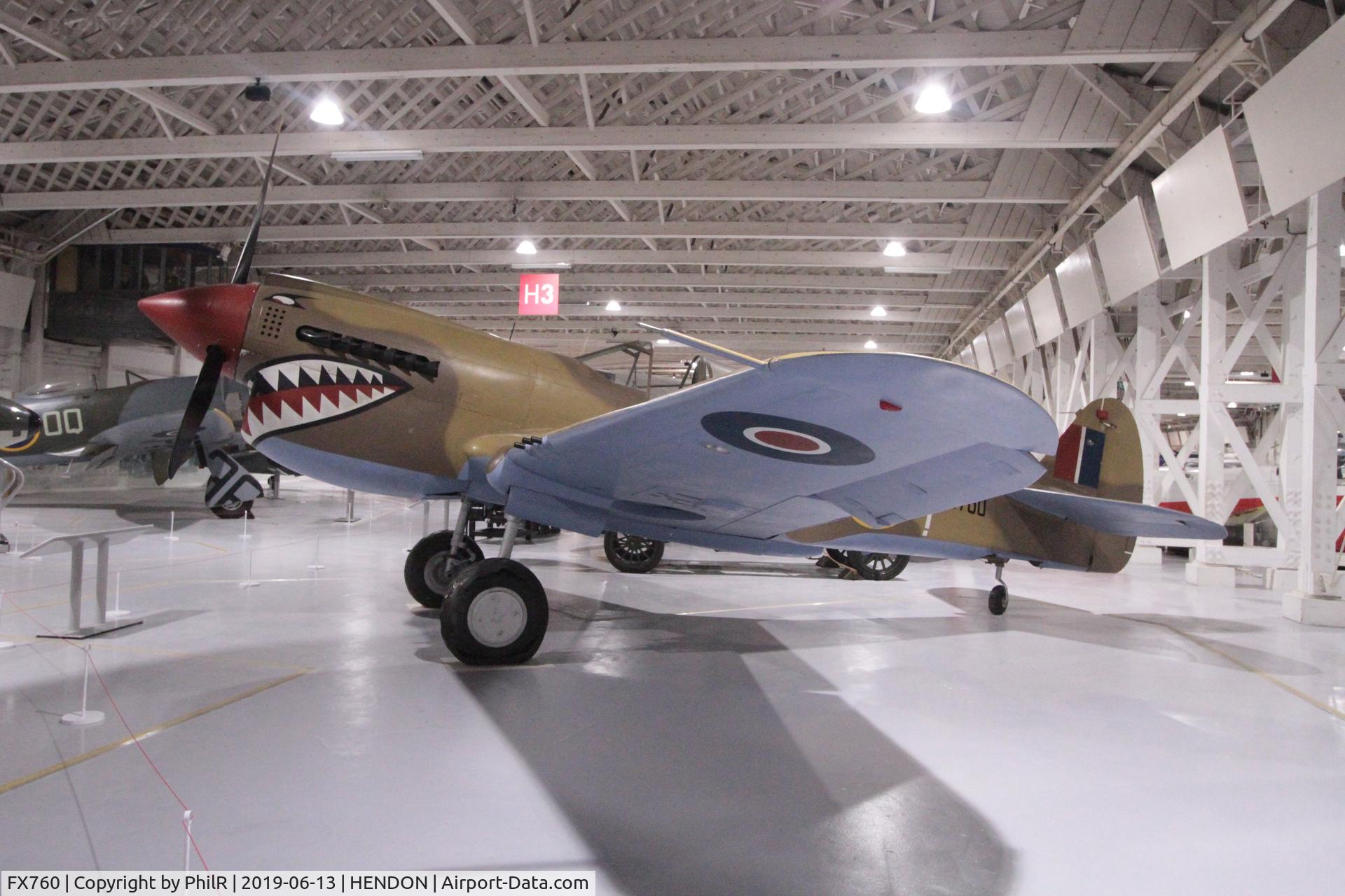 FX760, Curtiss Kittyhawk IV C/N 33840, 'FX760' (42-106101, A29-556) 1943 Curtiss P-40N Kittyhawk lV RAF Museum Hendon 
