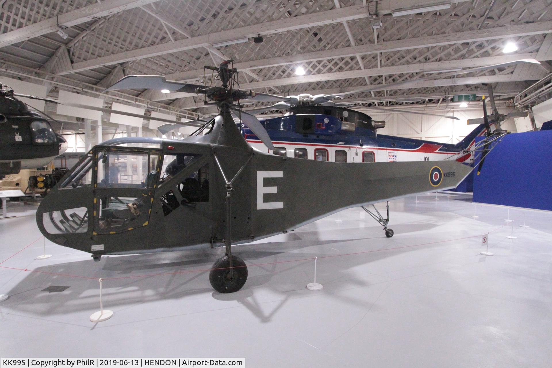 KK995, 1944 Sikorsky R-4B Hoverfly I C/N 102, KK995 (& KL110) 1944 Sikorsky R-4B Hoverfly Mk 1 RAF Museum Hendon
