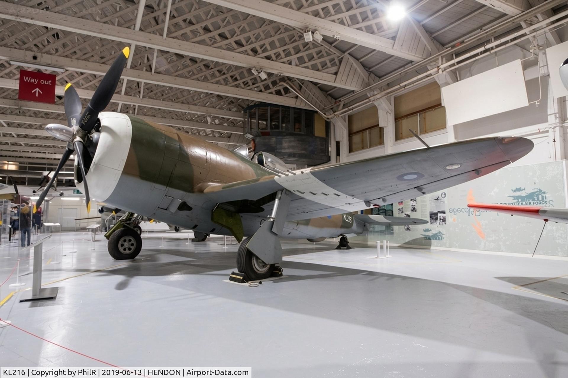 KL216, 1945 Republic P-47D Thunderbolt C/N 399-55834, KL216 (45-49295) 1945 Republic P-47D Thunderbolt 45-49295KL216RAF Museum Hendon 
