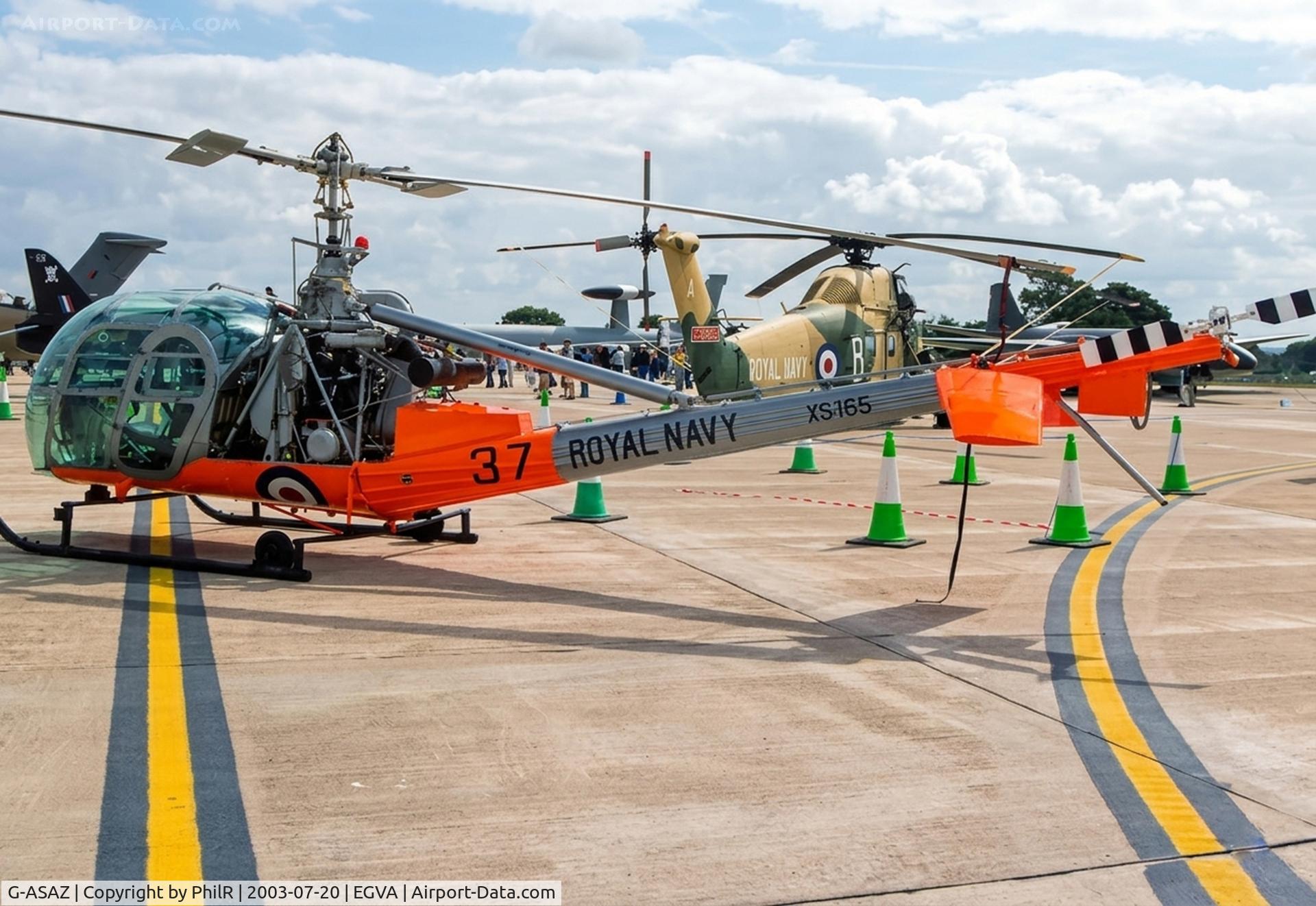 G-ASAZ, 1960 Hiller UH-12E C/N 2070, XS165 (G-ASAZ) 1962 Hiller UH-12E-4 RN RIAT 