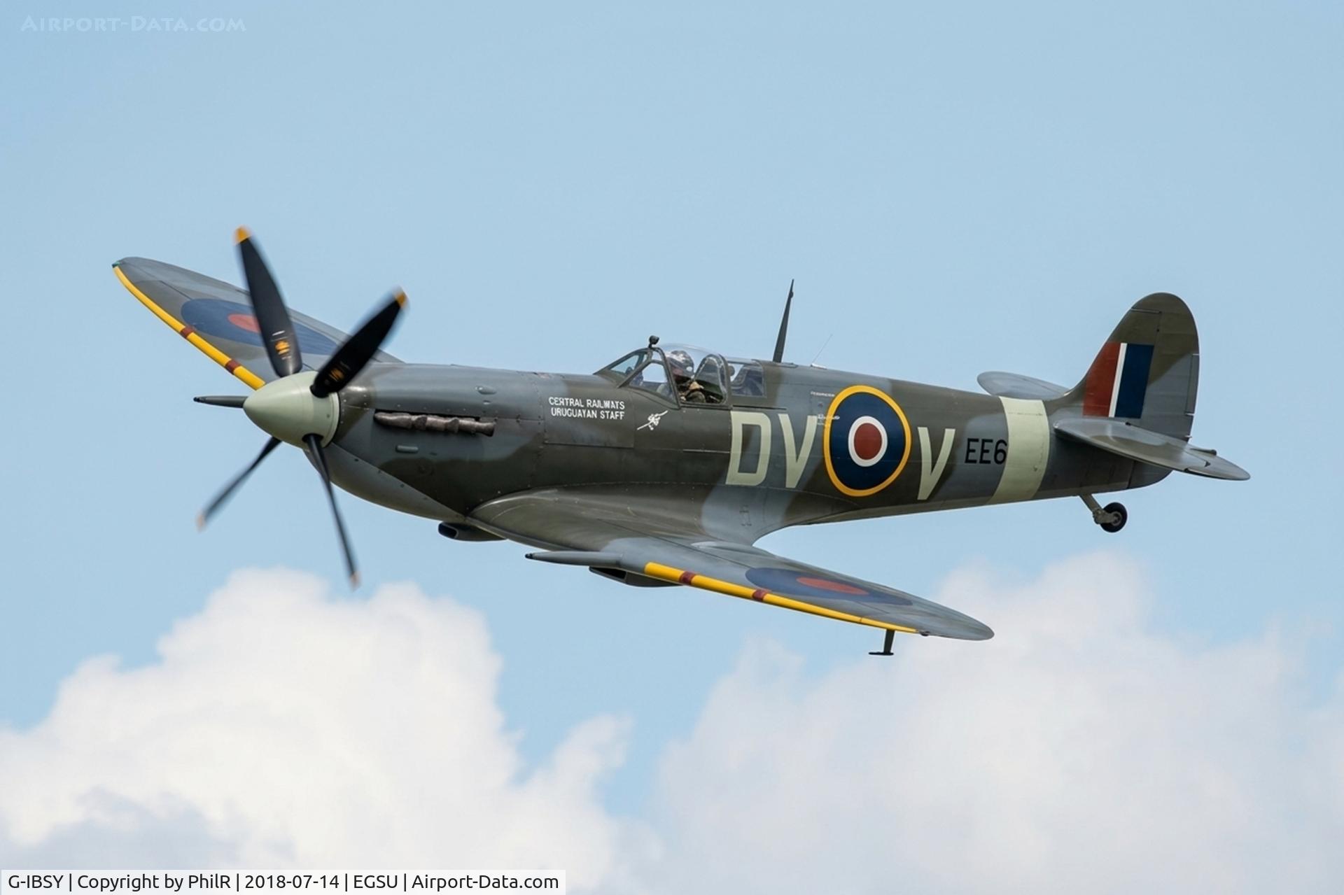 G-IBSY, 1942 Supermarine 349 Spitfire Vc C/N EE602, EE602 (G-IBSY) 1942 VS Spitfire MK Vc Flying Legends Duxford
