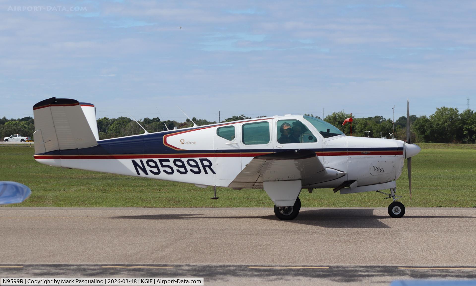 N9599R, 1959 Beech M35 Bonanza C/N D-6206, Beech M35