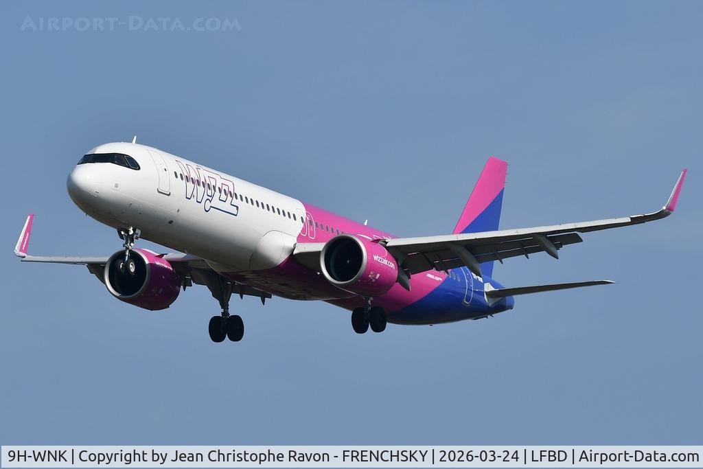 9H-WNK, 2024 Airbus A321-271NX NEO C/N 11816, Rome (FCO)	Bordeaux (BOD)	W46199