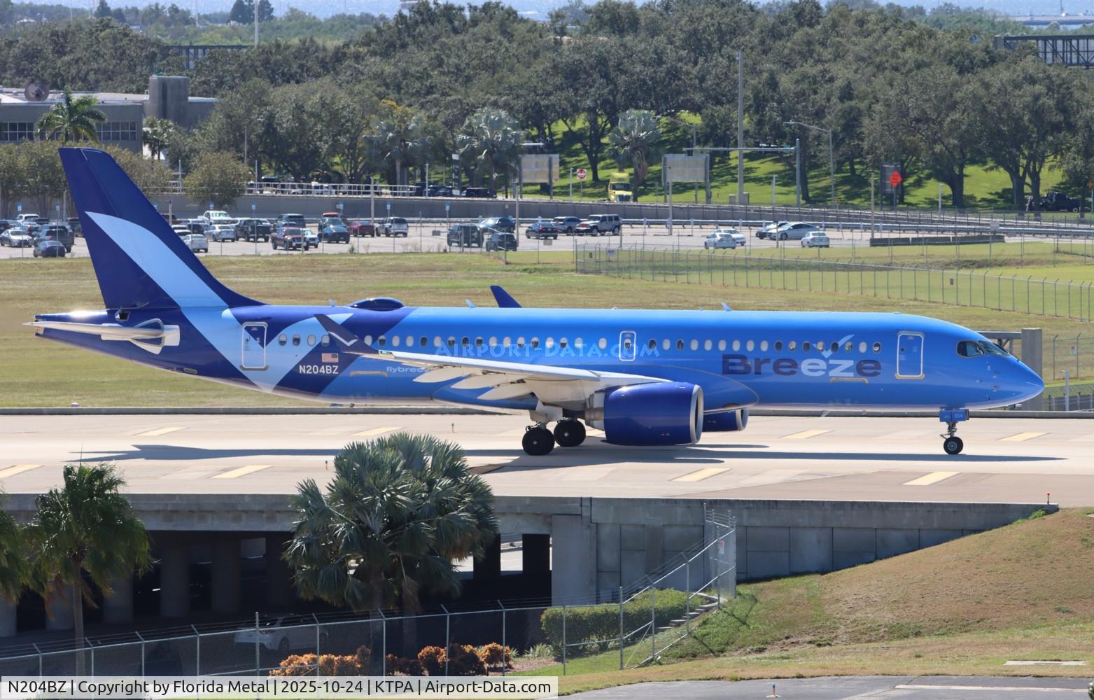 N204BZ, 2022 Airbus A220-300 C/N 55137, MXY A223 zx tpa-chs