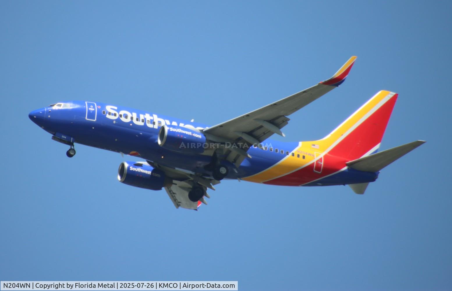N204WN, 2005 Boeing 737-7H4 C/N 29855, SWA 737 zx mci-mco