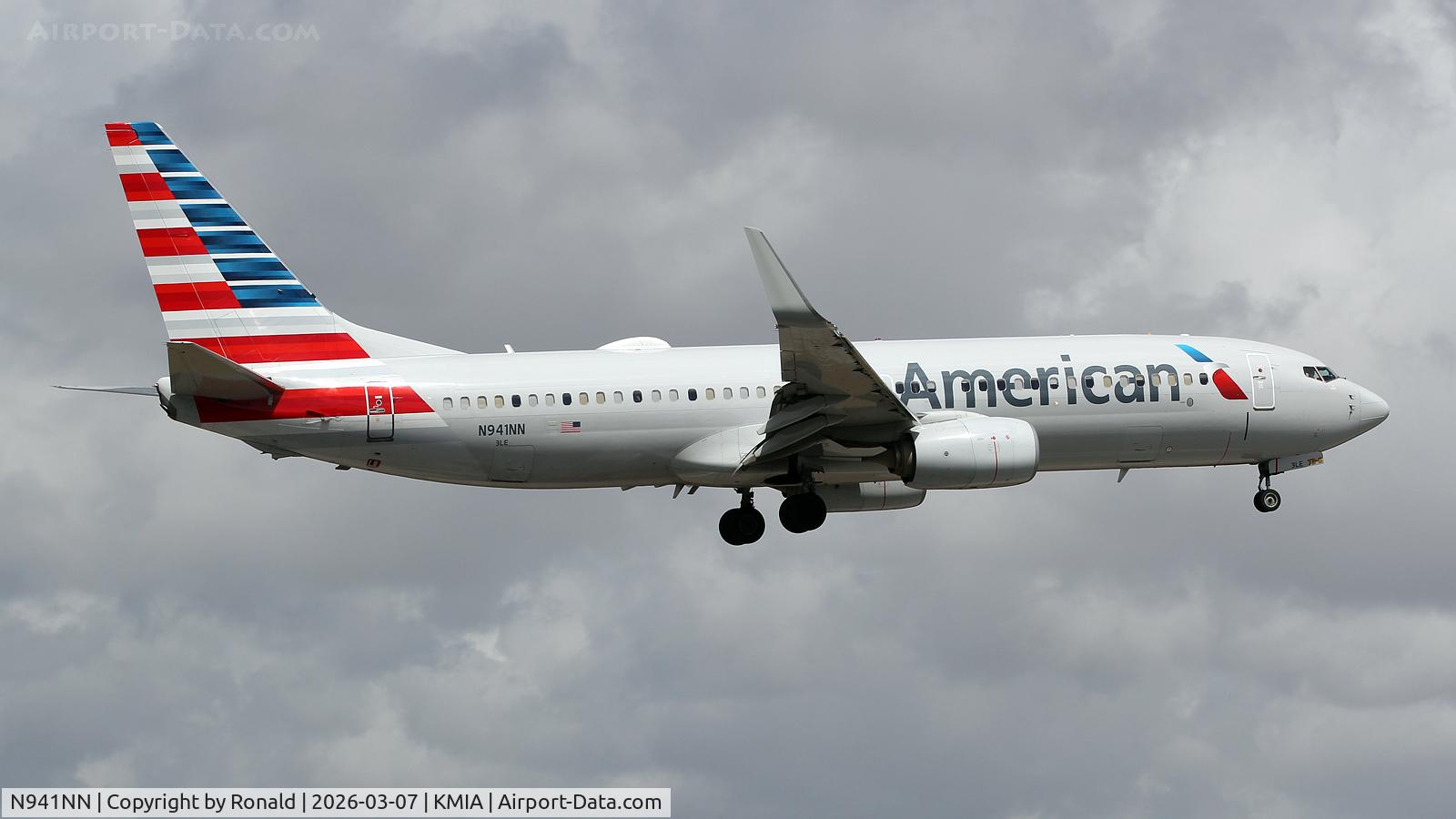 N941NN, 2013 Boeing 737-823 C/N 33232, at mia