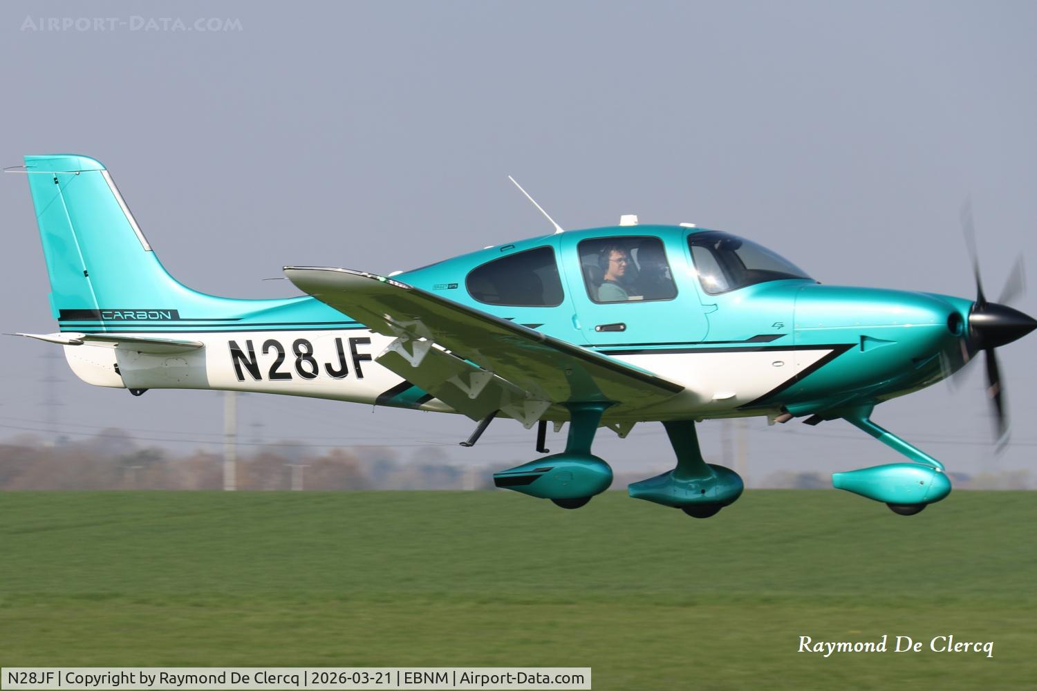 N28JF, 2026 Cirrus SR22T G7 GTS C/N 11138, Landing at Namur-Suarlée.