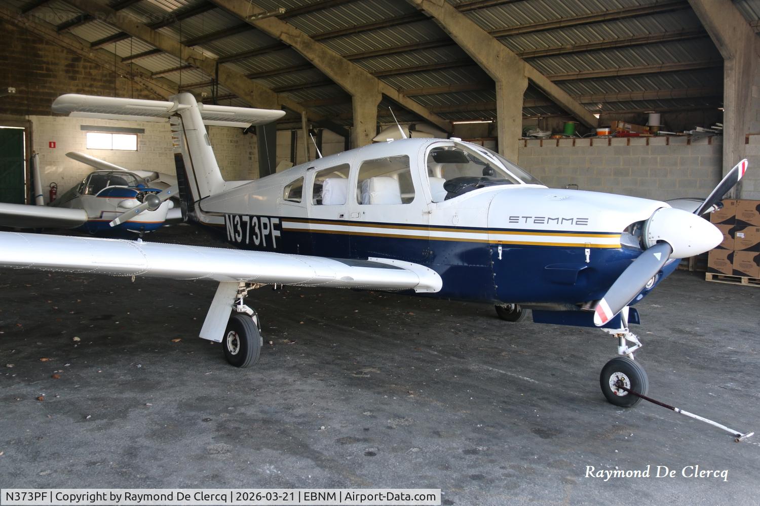 N373PF, 1980 Piper PA-28RT-201 Arrow IV C/N 28 R 801 8040, At Namur-Suarlée.