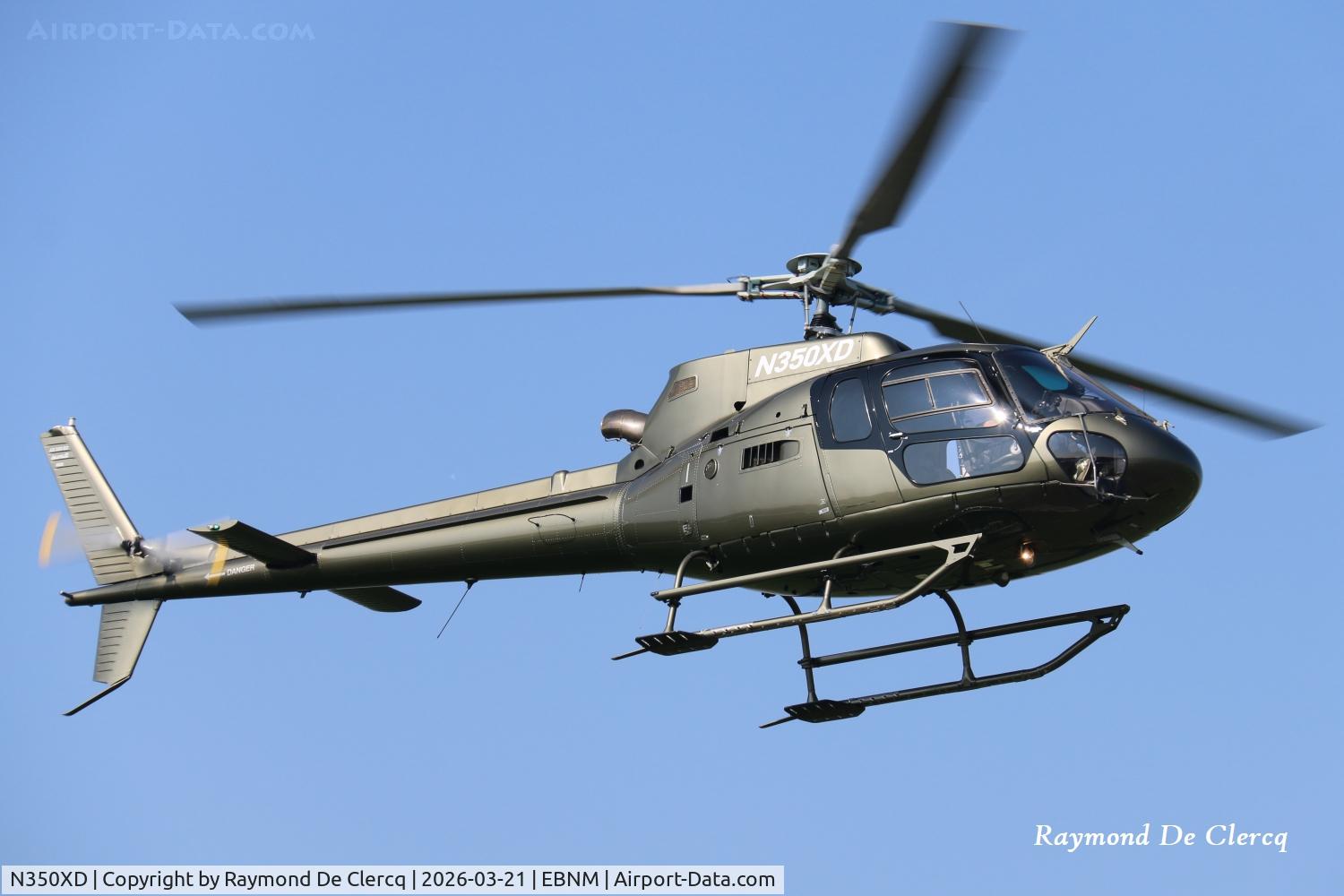 N350XD, 2009 Airbus Helicopters AS-350B-2 Ecureuil C/N 4805, At Namur-Suarlée.