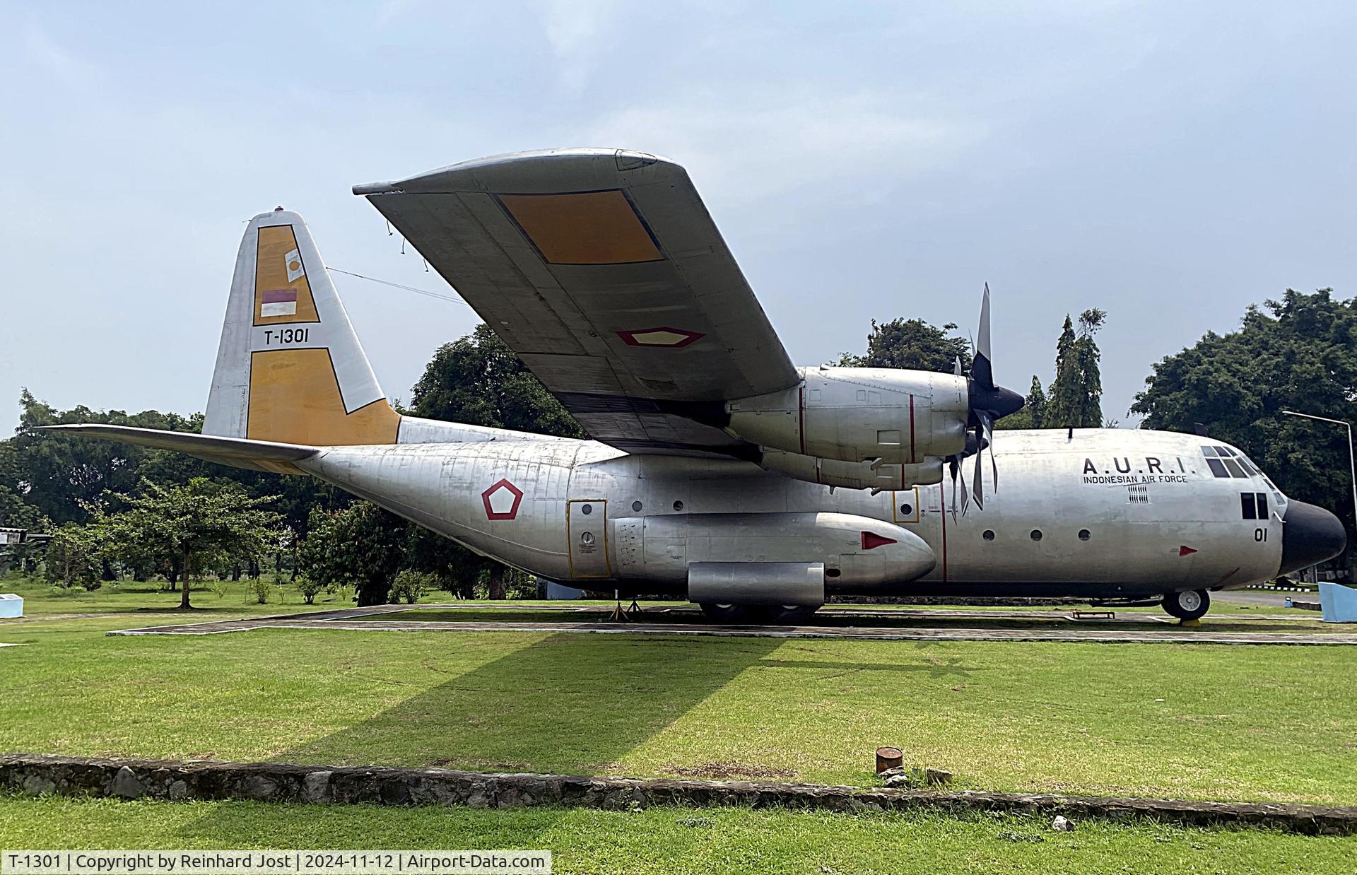 T-1301, Lockheed C-130B Hercules C/N 282-3546, Indonesian Air Force Hercules T-1301 (build 1960, ex-58-0748 / PK-VHD at the Dirgantara Mandala Museum at Yogyakarta, Indonesia
